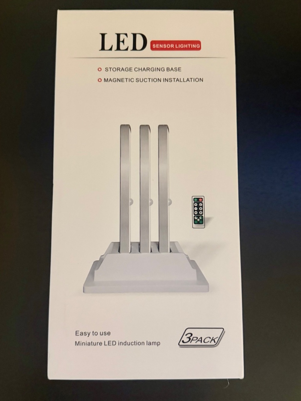 New, unused LED motion sensor light set (3-pack)